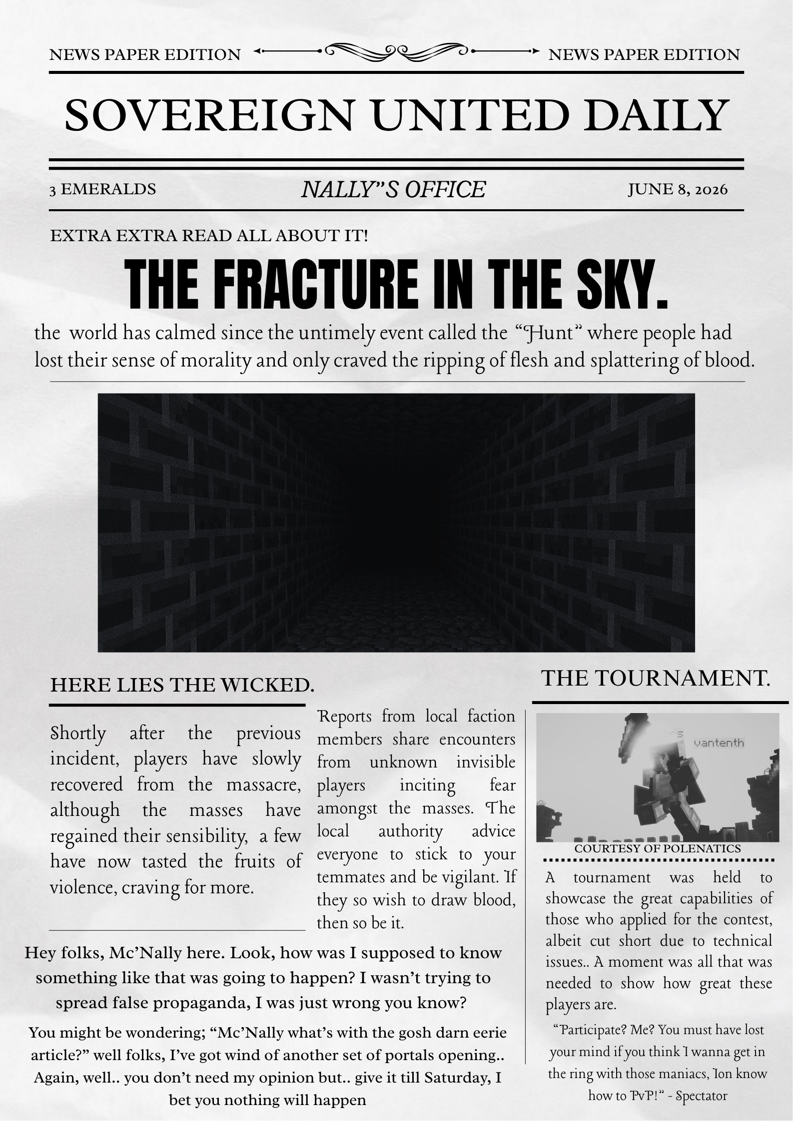 The Fracture in the Sky